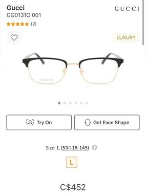 Gucci GG0130OZ 001 Elegant Black and Gold Eyewear